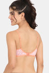 Zivame Everyday Double Layered Non Wired 3/4th Coverage T-Shirt Bra - Peach Print — thumbnail 2
